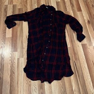 Maurice’s long flannel shirt